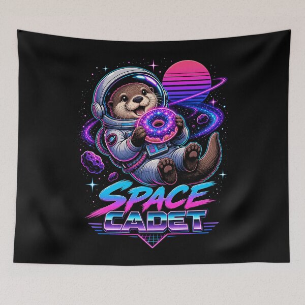 Item preview, Cute Space Otter Astronaut - Space Cadet designed and sold by digital.stickerperso.com.