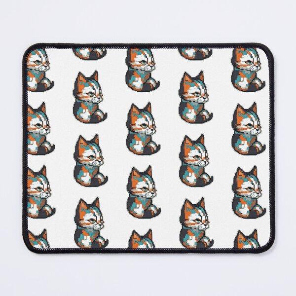 Item preview, Sleepy Cat Pixel Art designed and sold by Coated-Store.