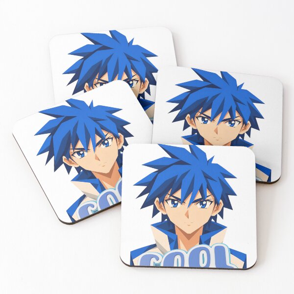 Item preview, Cool Blue Hair Anime Boy Portrait designed and sold by KK-Trends.