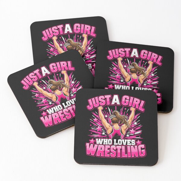 Item preview, Girls Wrestling Just a Girl Who Loves Wrestling Design designed and sold by stmpdwrld.