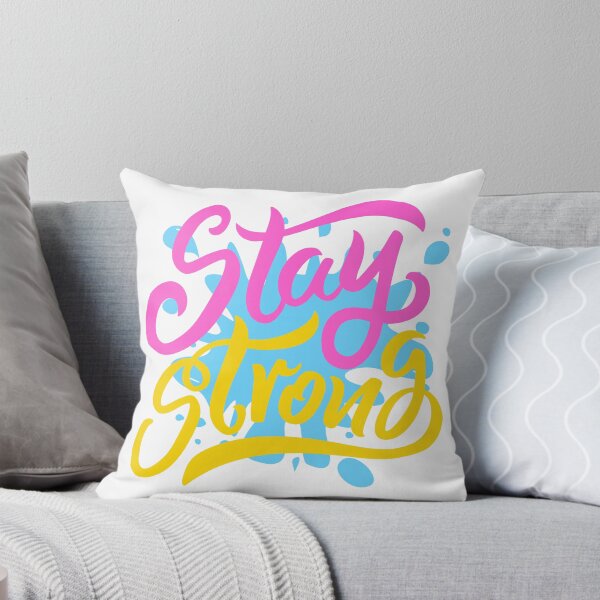 Item preview, Stay Strong Colorful Motivational Typography Art designed and sold by KK-Trends.