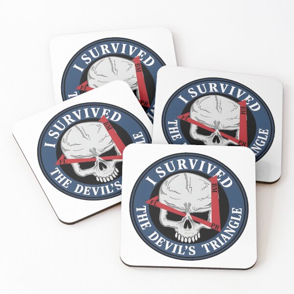 Item preview, I Survived The Devil's Triangle Bermuda Triangle Patch designed and sold by CharlieDesings.