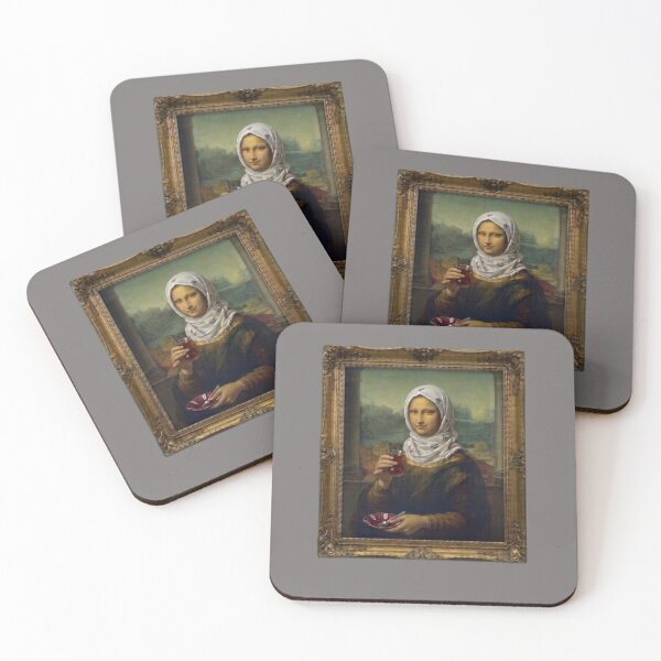 Item preview, Mona Lisa's Turkish Tea Break - Funny Cultural Art Parody designed and sold by Katsuki-Lloyd.