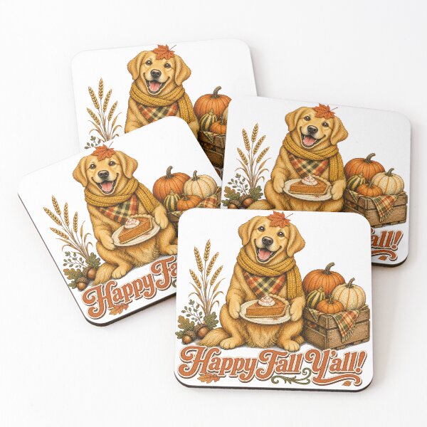 Item preview, Happy Fall Y'all – Golden Retriever Pumpkin Pie Autumn designed and sold by Kid-roi.