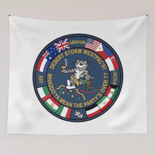 Item preview, USS Abraham Lincoln Desert Storm WESTPAC 91 Cruise Patch designed and sold by CharlieDesings.