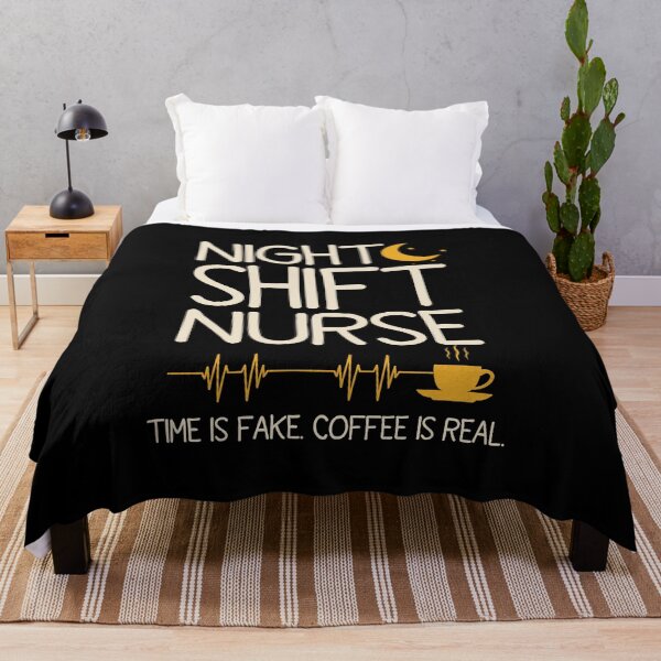 Item preview, Night Shift Nurse: Time Is Fake, Coffee Is Real designed and sold by DESIGNNOUR.