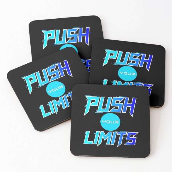 Item preview, Push Your Limits - Cyber Glitch Gym Motivational designed and sold by Vibe-Vary.