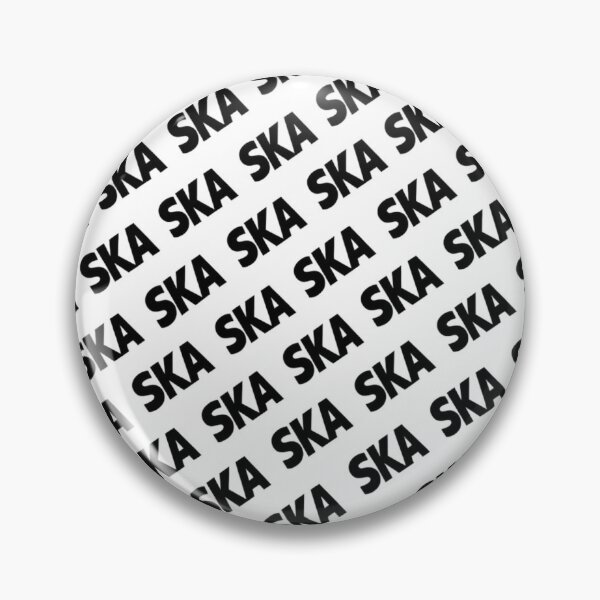 Artikelvorschau, Retro-SKA-Musik-Diagonal-Typografie-Muster – Schwarz entworfen und verkauft von Britishdelights.