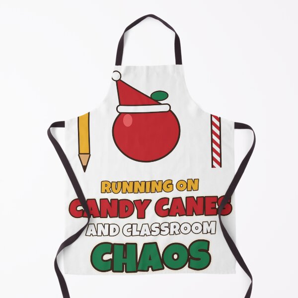 Item preview, Running On Candy Canes And Classroom Chaos Funny Teacher Christmas designed and sold by Bornprints.
