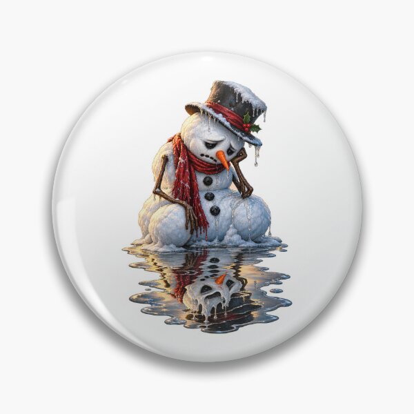 Item preview, Melancholy Snowman – Dark Surreal Winter Reflection designed and sold by MetaModel Editions.