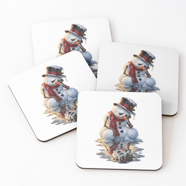 Item preview, Melancholy Snowman – Dark Surreal Winter Reflection designed and sold by MetaModel Editions.
