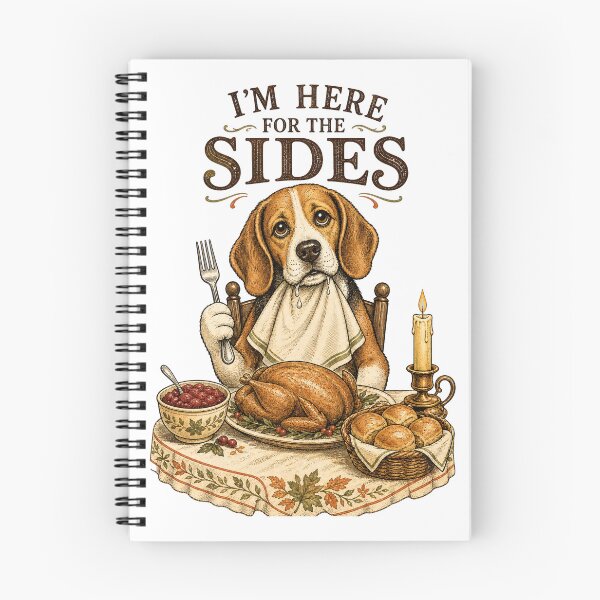 Item preview, I'm Here for the Sides – Funny Thanksgiving Beagle designed and sold by Kid-roi.