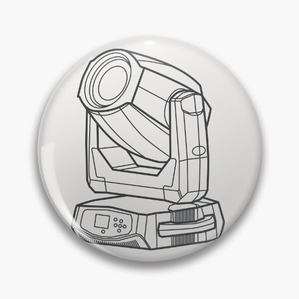Item preview, Moving Head Moving Light Stage Fixture Technical Vector Line Art designed and sold by drTerrens.