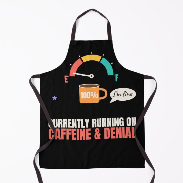 Item preview, Currently Running On Caffeine And Denial Funny designed and sold by The Cozy Design Studio.