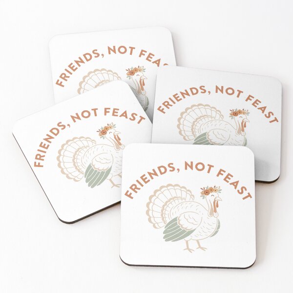 Item preview, Cute Turkey Friends Not Feast Thanksgiving designed and sold by j-k-graphics.