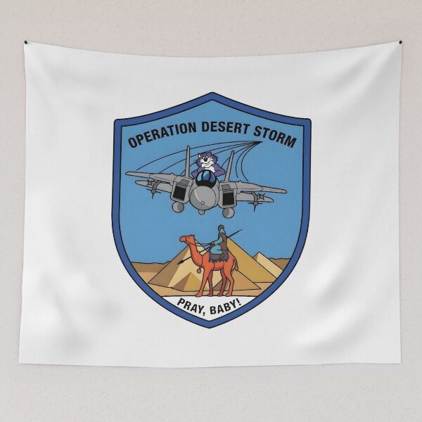 Item preview, Operation Desert Storm F-14 Tomcat Pray Baby Patch designed and sold by CharlieDesings.