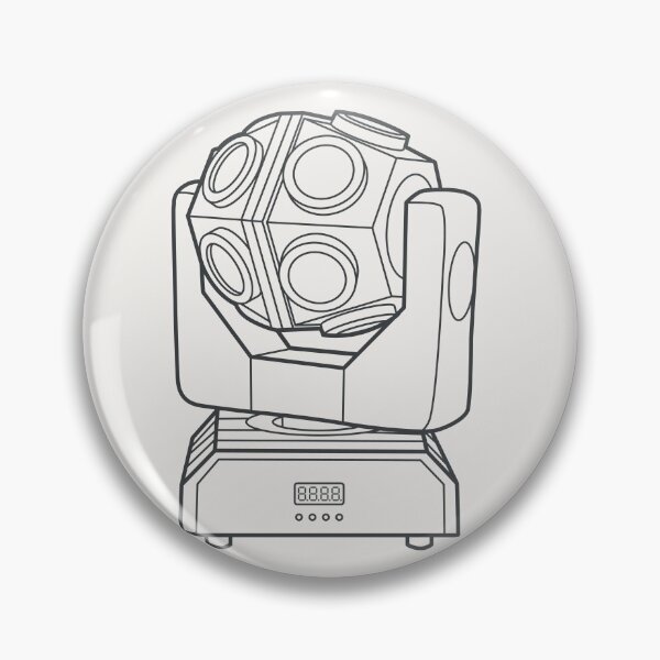 Item preview, Moving Head Centerpiece Ball Light Stage Fixture Technical Vector Line Art designed and sold by drTerrens.