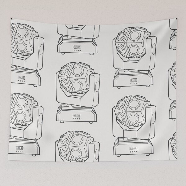 Item preview, Moving Head Centerpiece Ball Light Stage Fixture Technical Vector Line Art designed and sold by drTerrens.