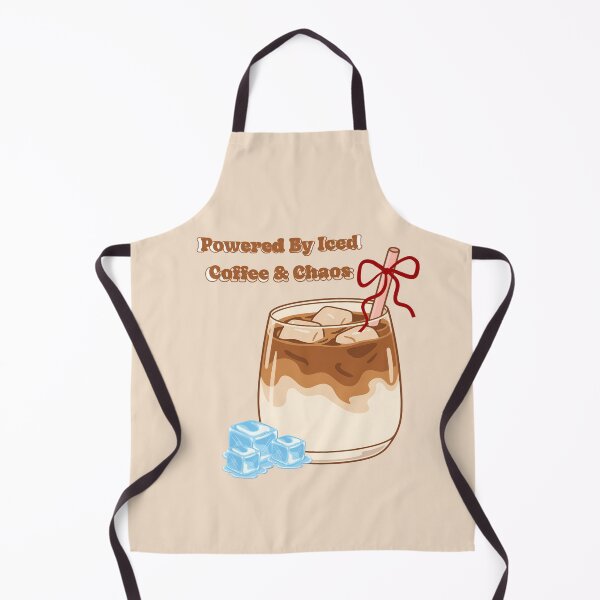 Item preview, Powered By Iced Coffee And Chaos Coquette Ribbon Bow Cold Brew Artwork designed and sold by Akira Design Store.