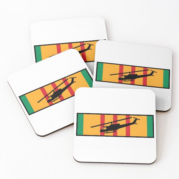 Item preview, Vietnam Service Medal Ribbon UH-1 Huey Helicopter Patch designed and sold by CharlieDesings.