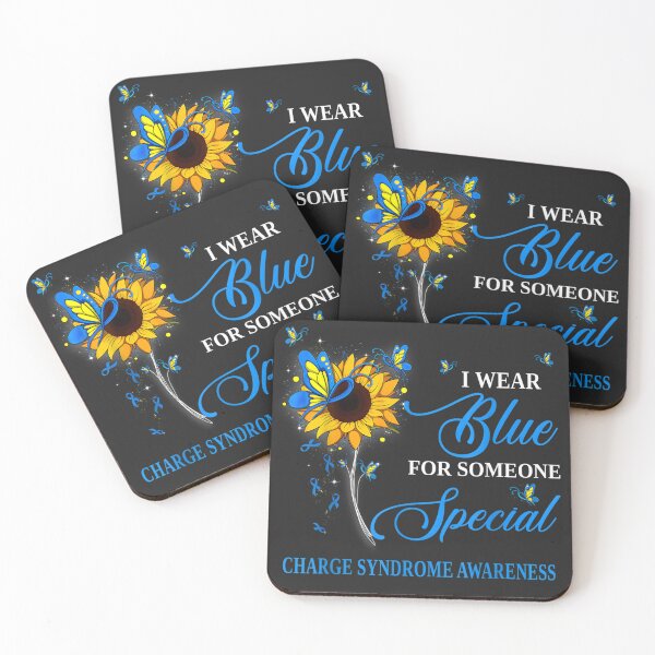 Item preview, I Wear Blue For Someone Special CHARGE Syndrome Sunflower designed and sold by BUNNIES-EL.