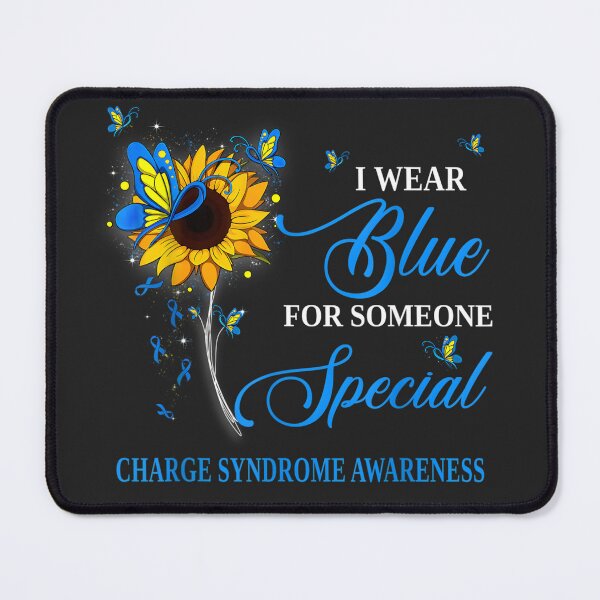 Item preview, I Wear Blue For Someone Special CHARGE Syndrome Sunflower designed and sold by BUNNIES-EL.