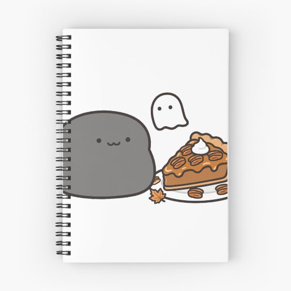 Item preview, Cute Black Cat Ghost Pecan Pie Fall Kawaii Sticker designed and sold by xiaoxiaochibi.