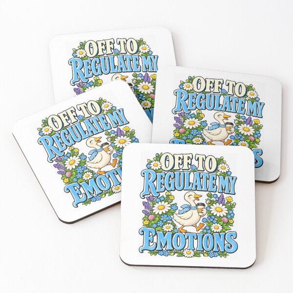 Item preview, Off To Regulate My Emotions Floral Goose Cottagecore  designed and sold by happiecatstore.