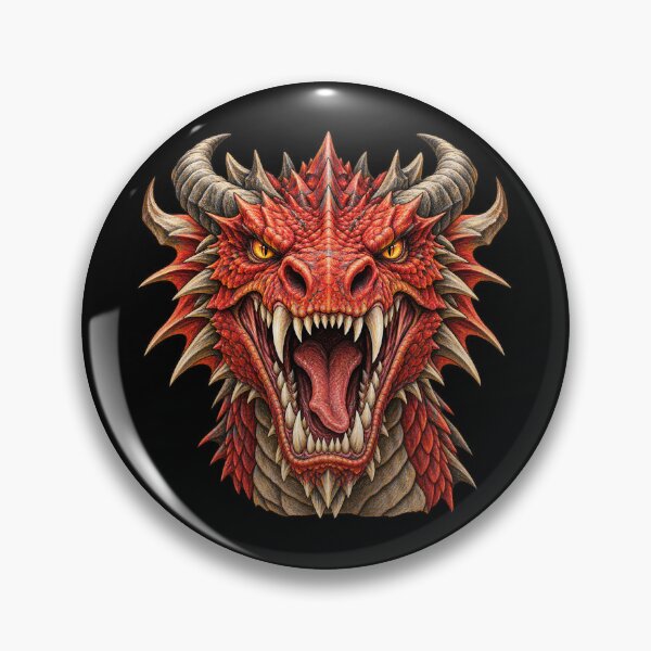 Item preview, Roaring Red Dragon – Fantasy Creature designed and sold by JOANNASKAH.