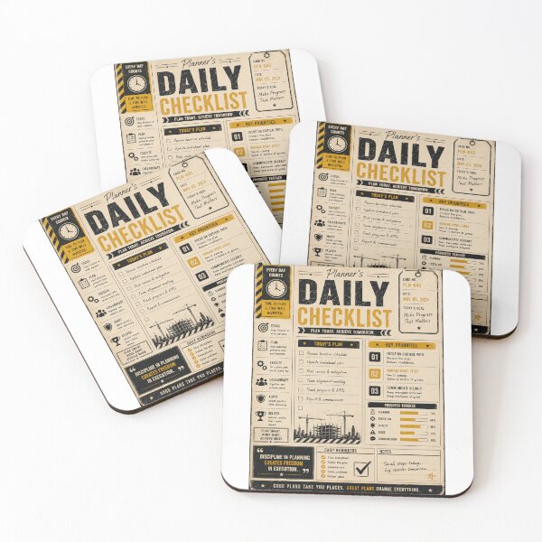 Item preview, Planner's Daily Checklist – Planning Engineer Humor designed and sold by Eng-Art.