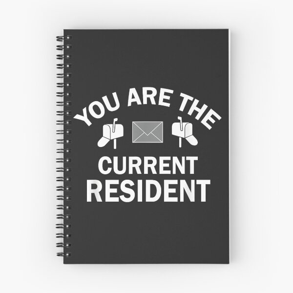 Item preview, You Are The Current Resident Postman Mailbox Humor Quote designed and sold by BUNNIES-EL.
