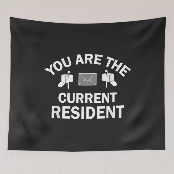 Item preview, You Are The Current Resident Postman Mailbox Humor Quote designed and sold by BUNNIES-EL.