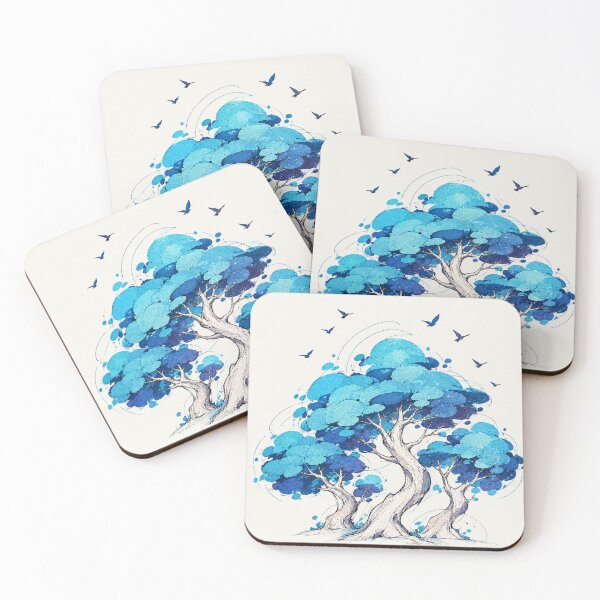 Item preview, Whimsical Blue Trees designed and sold by Quelon.