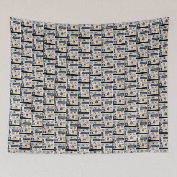 Item preview, Community Collage Abstract Art in Gray and Blue Tones designed and sold by Luna1706.