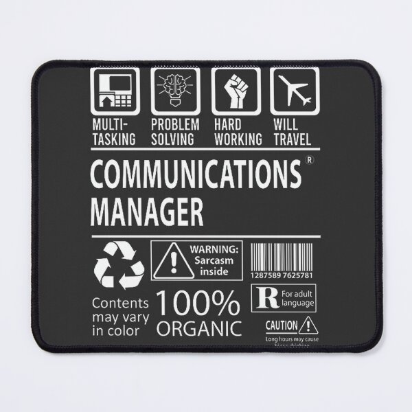 Item preview, Communications Manager Role Inspirational Design for Professionals designed and sold by Lunatessa.