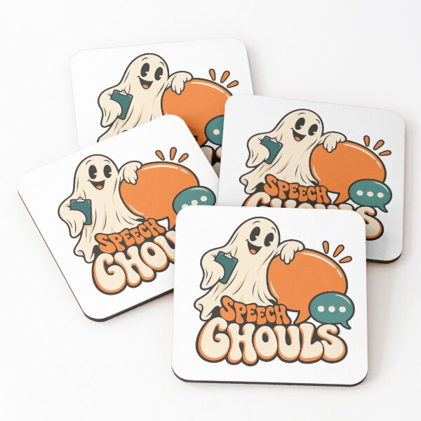 Item preview, Speech Ghouls — Retro Ghost Speech Therapy Design designed and sold by UrbanCanvvas.