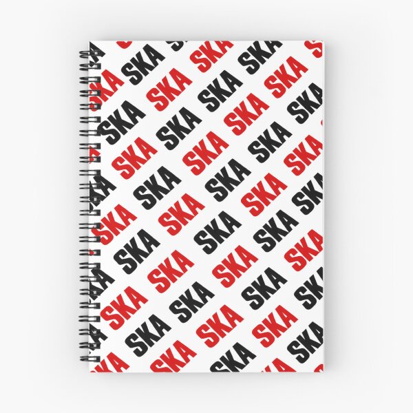 Item preview, Retro SKA Music Diagonal Typography Pattern – Black and red designed and sold by Britishdelights.