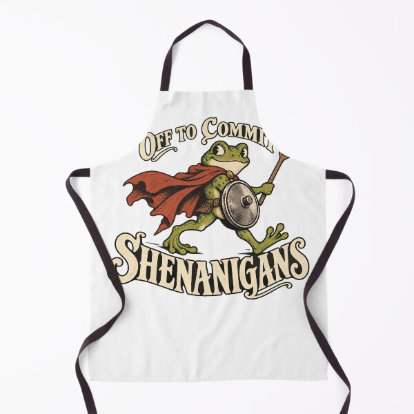 Item preview, Off to Commit Shenanigans — Mischievous Frog Knight designed and sold by UrbanCanvvas.
