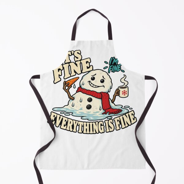 Item preview, It's Fine I'm Fine Everything Is Fine — Melting Snowman designed and sold by UrbanCanvvas.