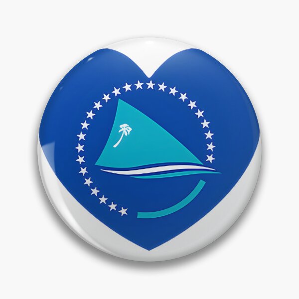 Item preview, Pacific Community Flag Heart Design Symbolizing Unity and Culture designed and sold by Luna1706.