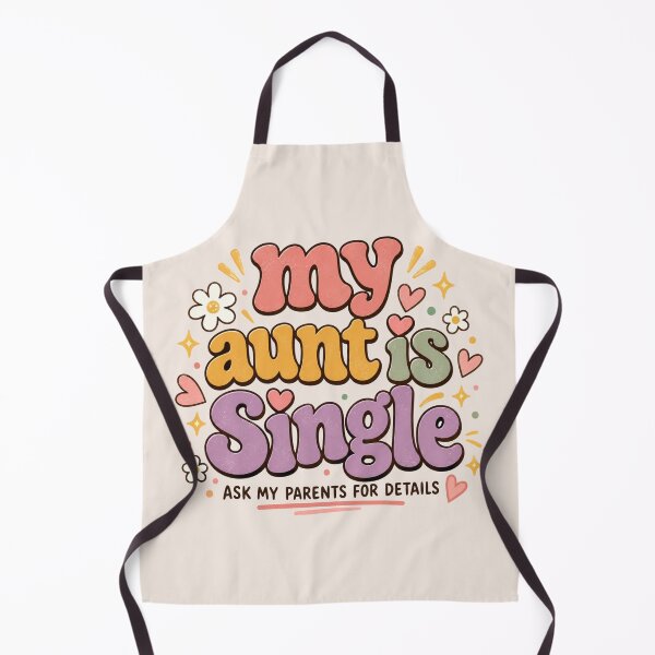 Item preview, My Aunt Is Single Funny Baby Quote, Cute Single Aunt Announcement, Hilarious Newborn Family Humor, Playful Auntie and Baby Shower Gift designed and sold by Quiajia.