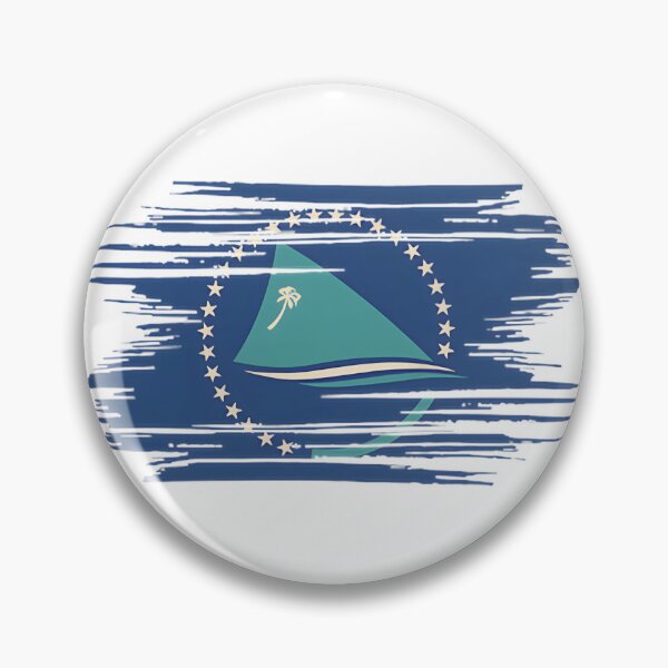Item preview, Distressed Pacific Community Flag Vintage Style Design designed and sold by Luna1706.