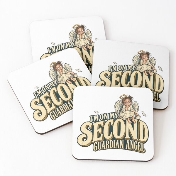 Item preview,  I'm on My Second Guardian Angel — Tired Angel Humor designed and sold by UrbanCanvvas.