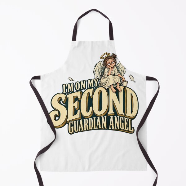 Item preview, I'm on My Second Guardian Angel — Tired Angel Humor designed and sold by UrbanCanvvas.