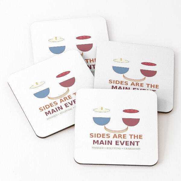 Item preview, Sides Are The Main Event Funny Thanksgiving Food T-Shirt designed and sold by Paws & Pine Studio.