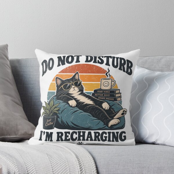 Item preview, Do Not Disturb Cat Funny Vintage Retro Design designed and sold by NAVOZKA.
