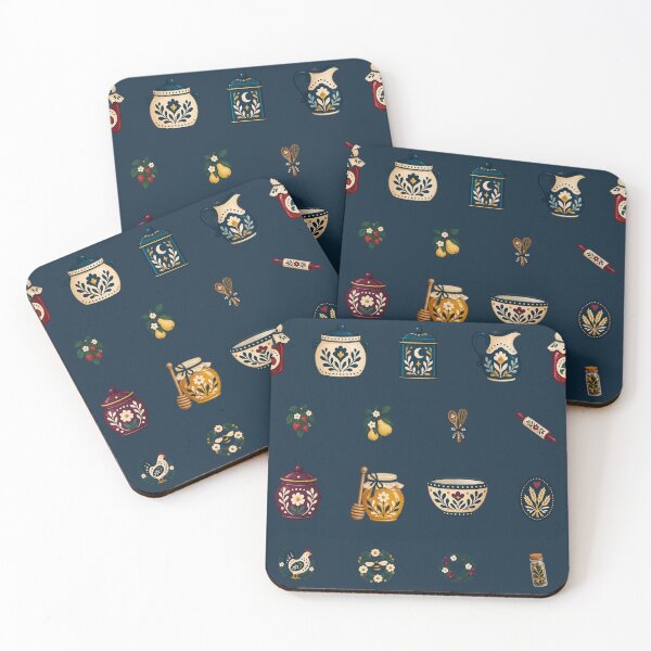 Item preview, Navy Pantry Pattern, Jam Jars, Crocks and Tea Tins designed and sold by H. Doucette Studio.