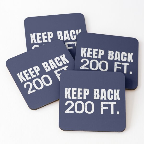 Item preview, Keep Back 200 ft. Firefighter Back Print designed and sold by TackyTime.