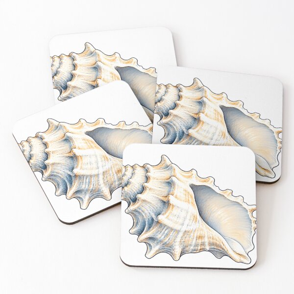 Item preview, Watercolor Starfish Conch and Scallop Shells designed and sold by JAZZY-DESIGN.