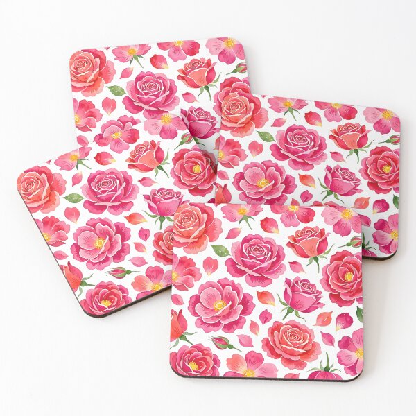 Item preview, Pink Watercolor Roses Floral Pattern designed and sold by Sybille-Yates.
